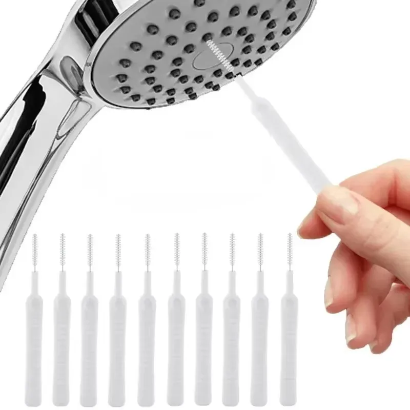 10-100 Stück Neue Duschkopf-Reinigungsbürste, Anti-Verstopfungs-Kleinbürste, Poren- und Spaltenreinigungsbürste für Küche, Toilette, Handy-Löcher