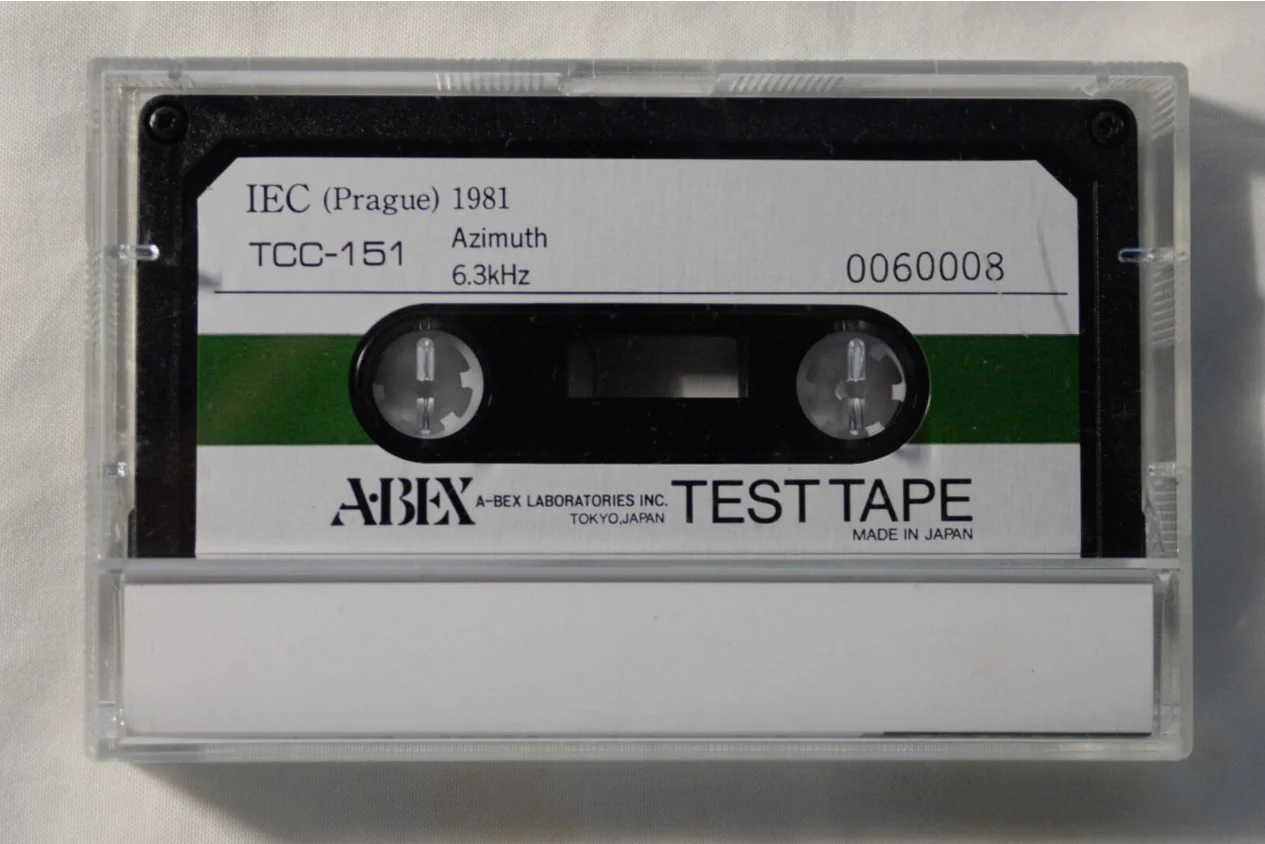 

ABEX Azimuth Test Tape TCC-151 6.3kHz New