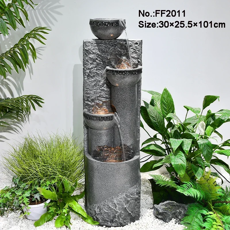 Indoor waterfalls 2022 Marble Color Bowl Shape Modern Garden Fountain Outdoor Water Fountain Garden