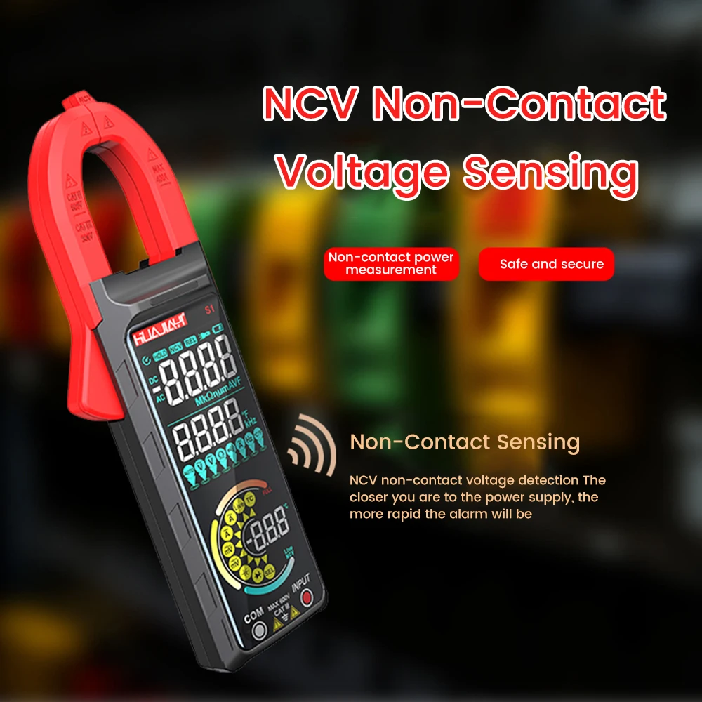 Multi-function Clamp Multimeter with Protection LED Digital Display Electrical Instrument NCV Induction Measurement