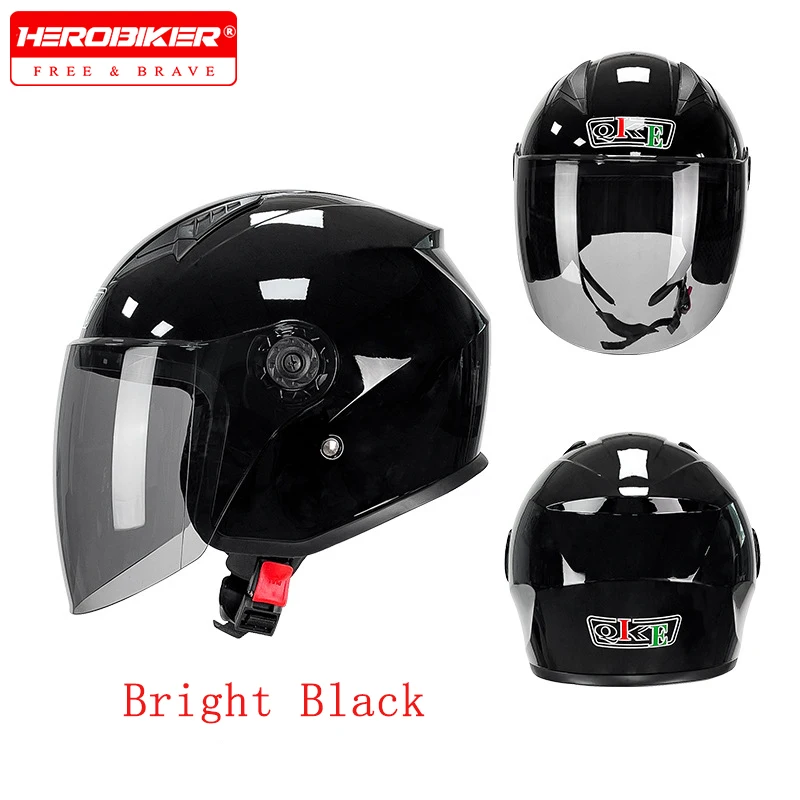 Electric Bike 3/4 Helmet Motorcycle Scooter All Season Universal Riding Safety Helmet Bicycle Protective Helmet