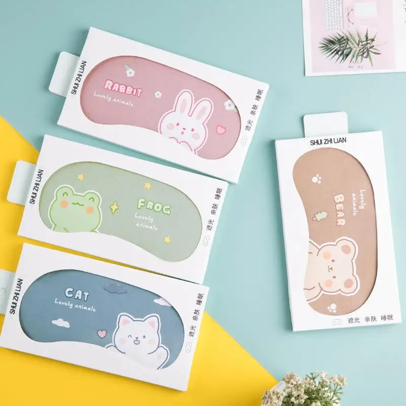 

Хлопковая маска для глаз для малышей, защита от солнца, повязка на глаза для детей, специальная маска для купания, милая, светонепроницаемая