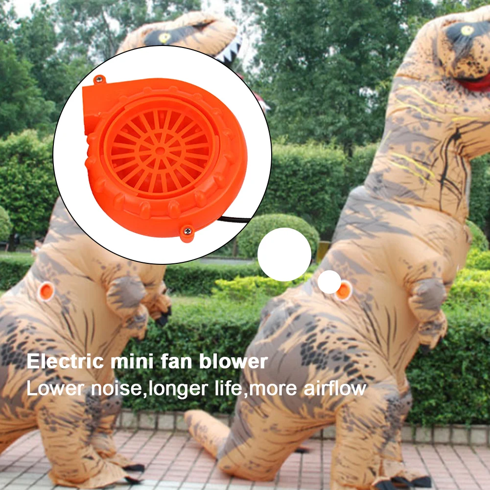 Electric Inflatable Costume Blower Fan Battery Powered Blower 6V With Battery Case Potable Blower for Halloween Dinosaur Costume