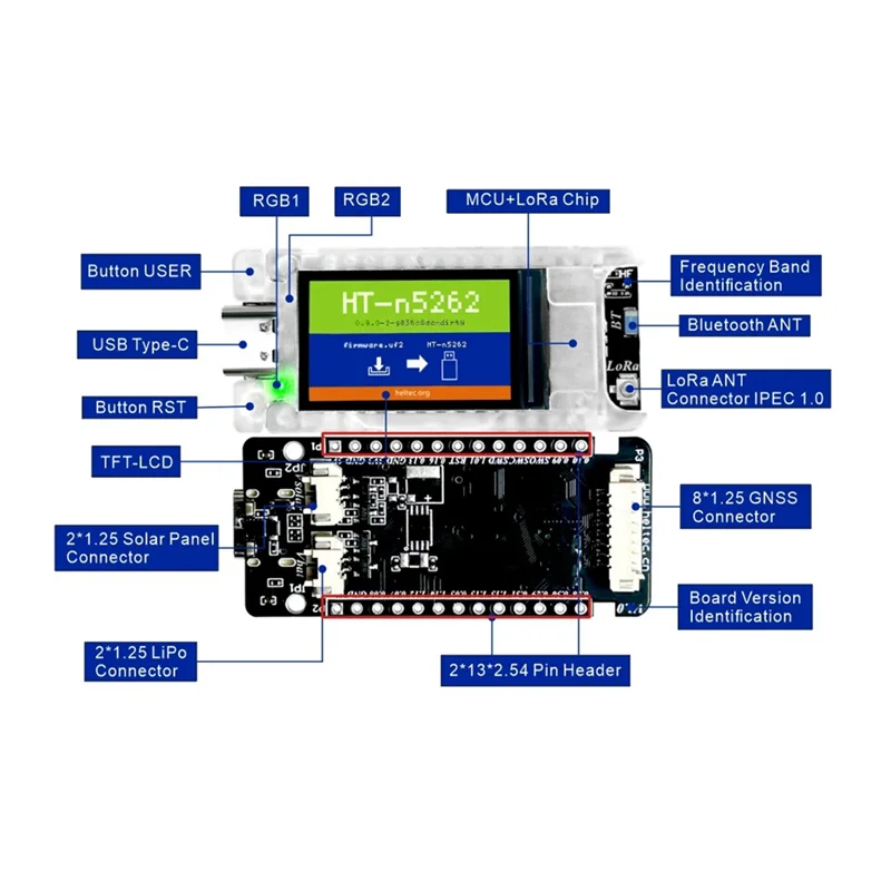 

Местластичный трекер SUNRI-Node T114 Nordic NRF52840 SX1262 Lorawan для Arduino, приборная панель позиционирования, TFT-дисплей BLE Wi-Fi