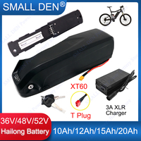 36V 48V 52V 10AH 12AH 15AH 20AH Hailong Battery Pack built-in 30A BMS With USB For Electric Mountain two wheelers+3A XLR charger