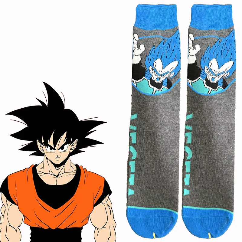 1/8 Pairs Seven Dragon Ball Trendy Knitted Breathable Knee-High Socks Unisex