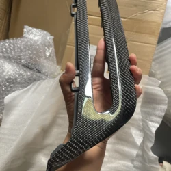 For BMW X3 X4 X3M X4M G01 G02 F97 F98 2022+ real carbon fiber car central control volume knob frame interior Replacement