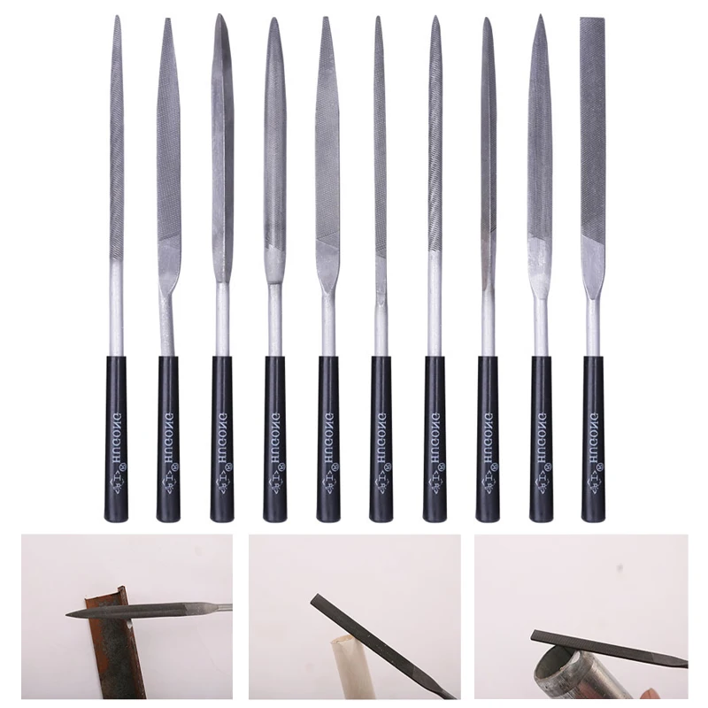 10/5pcs 140mm Mini Needle File Set DIY Wood Rasp File Needle Jewelry Polishing Carving Diamond File Handy Tools Ceramic Crafts