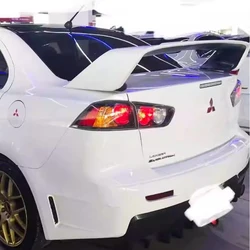 For Mitsubishi lancer spoiler wing evo ex 2009-2015 black spoilers and wings model 3 2024 highland tail car accessories rear