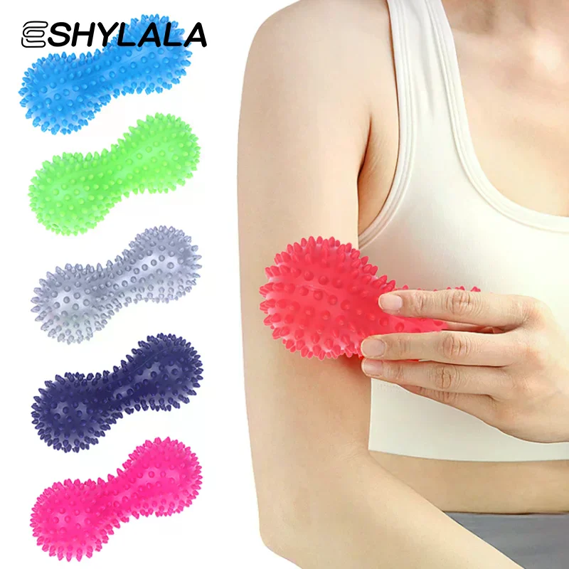 

Peanut Massage Spiky Ball Training Muscle Pain Stress Foot Massager Relaxation Myofascial Balls For Plantar Massage Tools