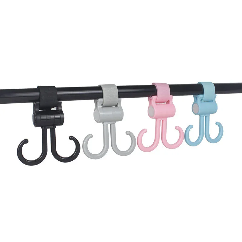 

Baby Bag Stroller Double Hooks Pram Rotate 360 Degree Baby Car Accessories Portable Car Organizer Stroller Baby Accessories