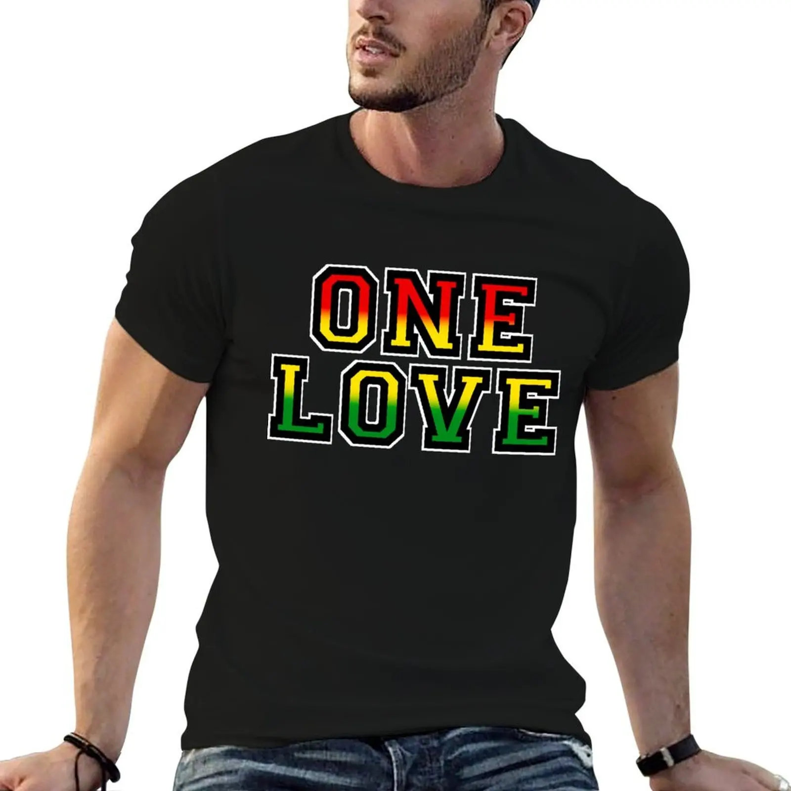 One Love T-Shirt blue lock funny costumes t shirts for men pack