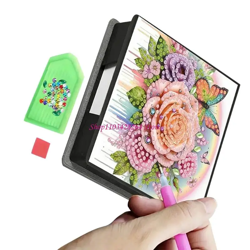

Rhinestones Cover Memo Note Clip Craft Set For Home And Office