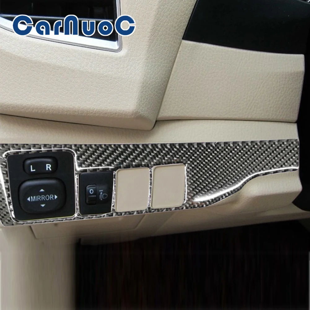 

Car Sticker For Toyota Corolla 2014-2018 Headlight Switch Panel Decorative Accessories Carbon Fiber Interior Moulding