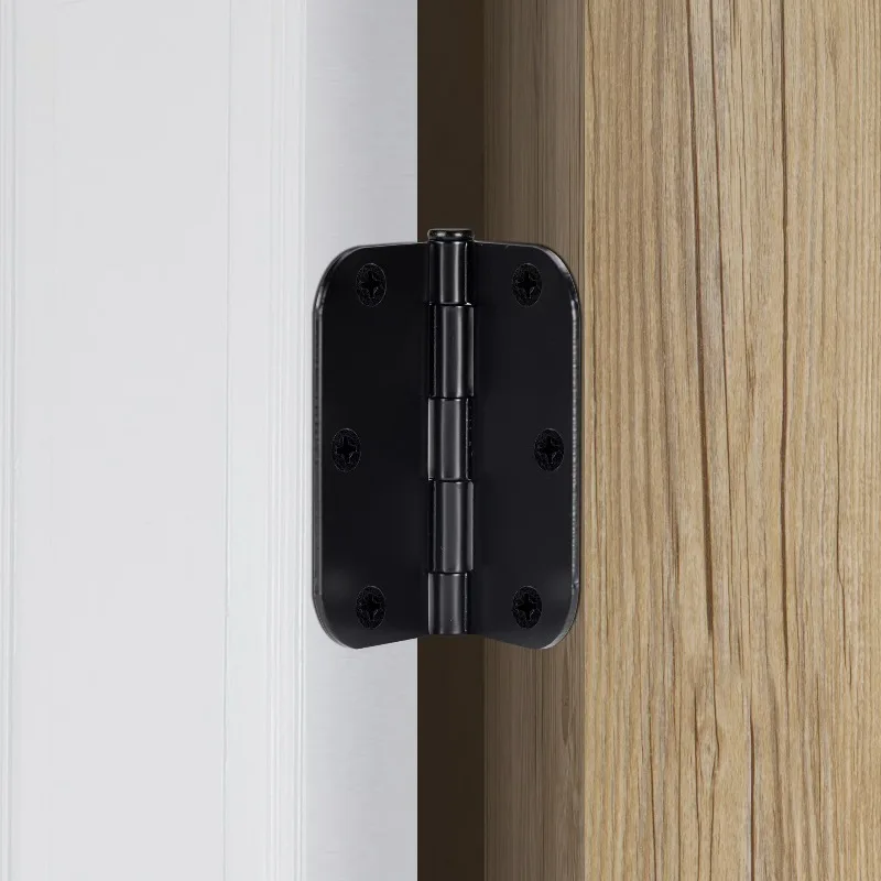 Black Steel Squeak-Free Door Hinge
