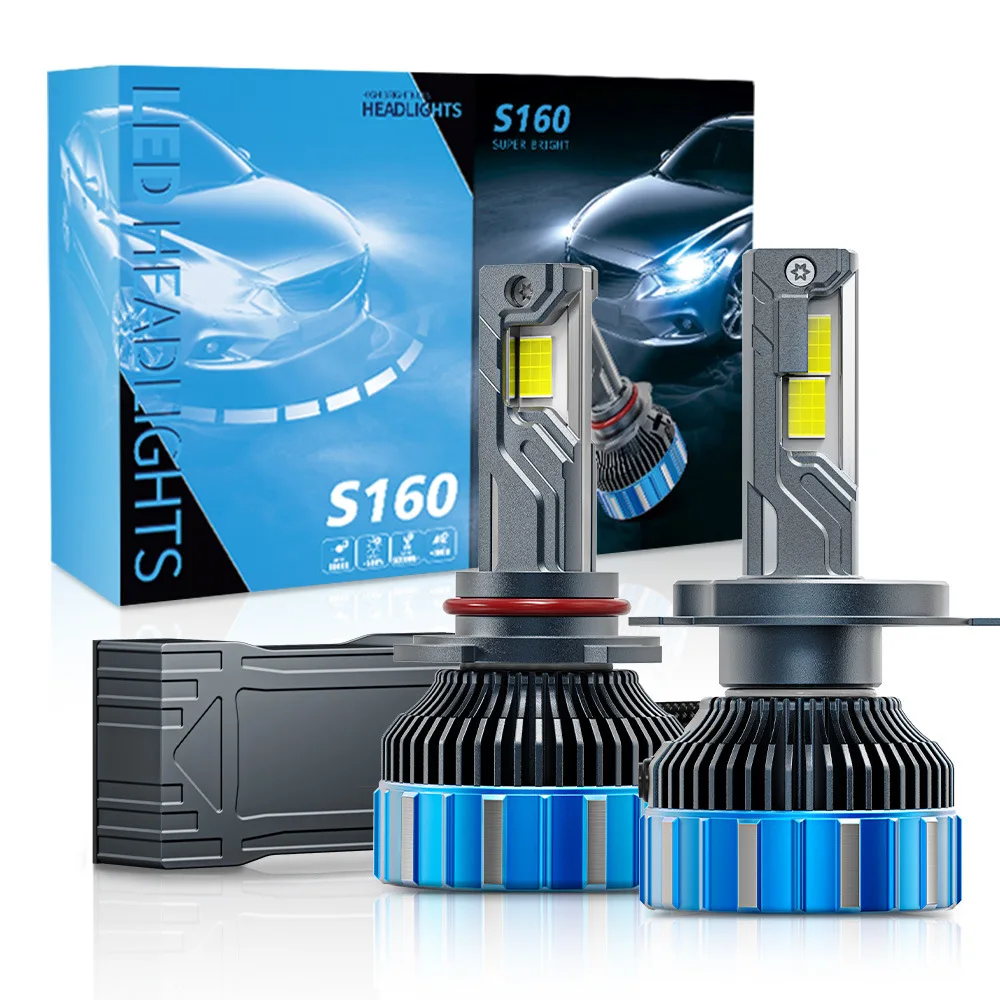 

New 300W car LED headlight 4575 chip white light decoding heat dissipation front lamp penetration car accessories