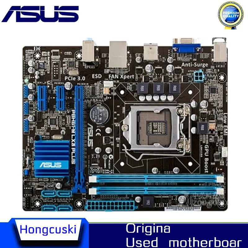 

Материнская плата для настольного компьютера Asus P8H61-M LX3 PLUS H61 Socket LGA 1155 i3 i5 i7 DDR3 16G uATX UEFI BIOS оригинальная б/у материнская плата