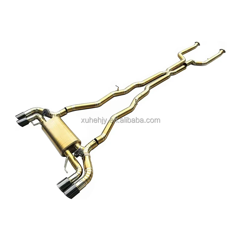 Customized Valve Exhaust Muffler for M5 F90 G90 G99 4.4t 2018-2024 Titanium Racing Valvetronic Pipes With OPF
