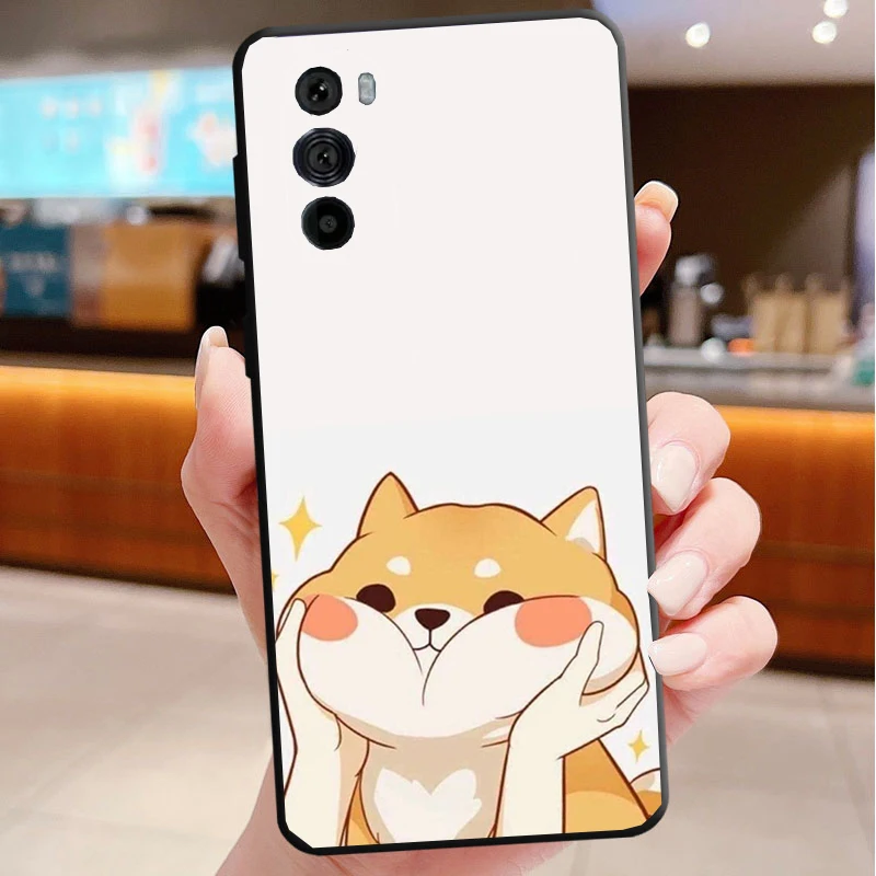 

Phone Case For Motorola Edge 50 40 Pro 60 50 40 30 Ultra Neo Fusion Moto G85 G72 G53 G54 G84 G13 G32 Shiba Inu