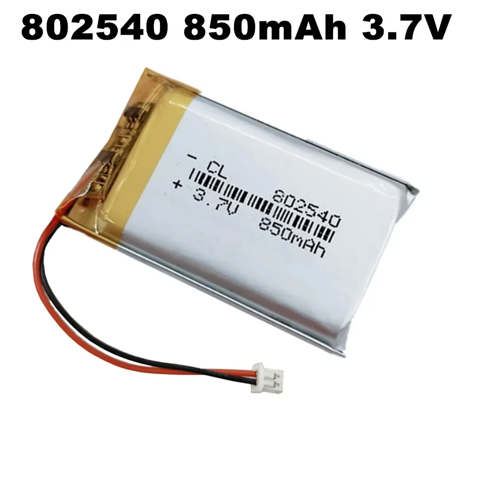 1-10PCS 3.7V 850Mah PL802540 Lithium Battery Lipo Polymer Batteries for Heltec T114 V2 LoRa 32 V3 Dev-board LoRa Node