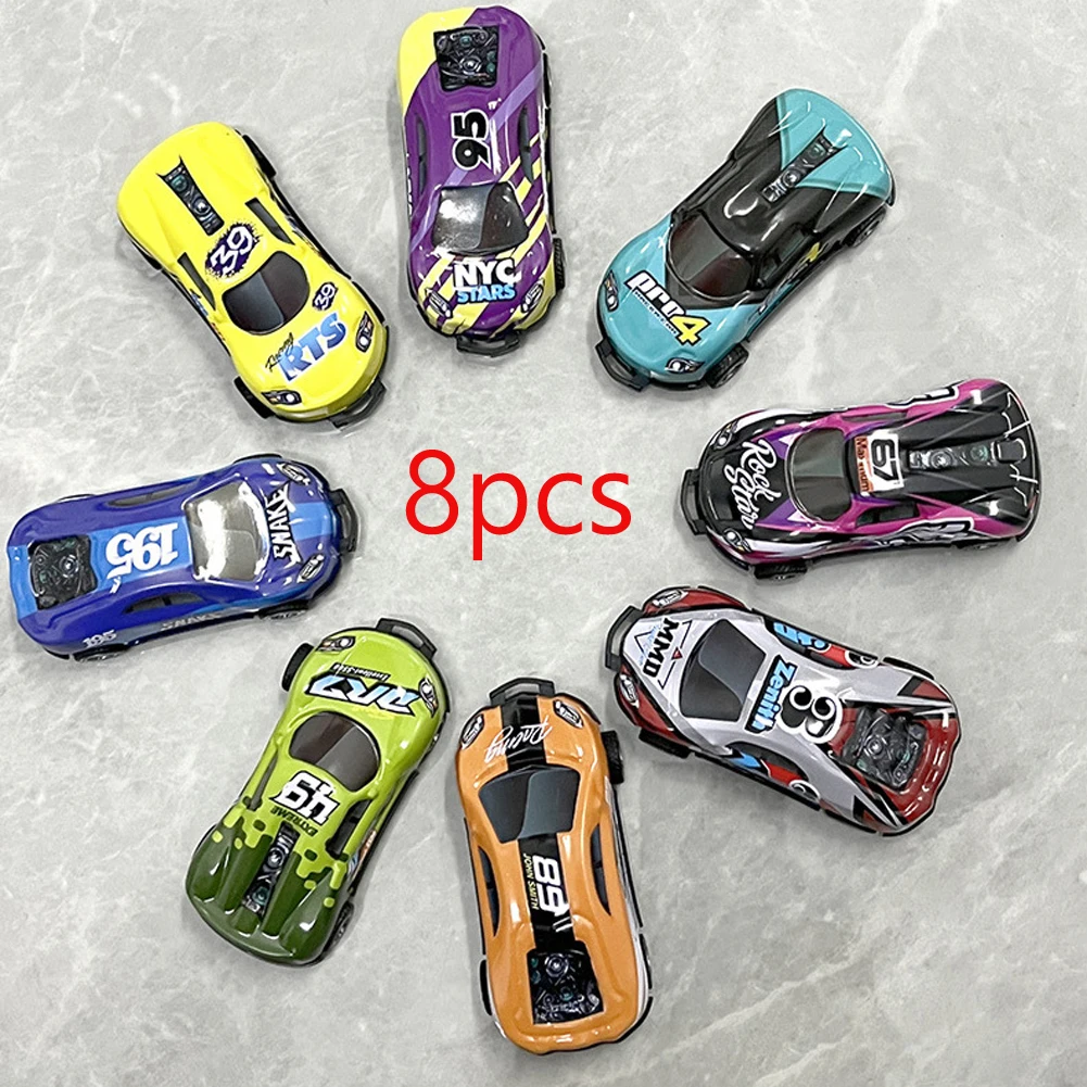 8PCS Children Stunt Toy Car Alloy Pull Back Car Ejection Jumping Stunt Car 360 Flip Dump Car Toy Children Birthday Gift8