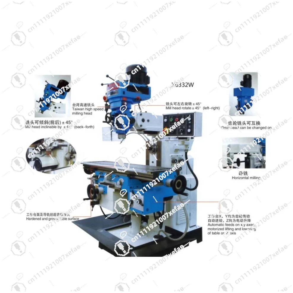 X6332W Universal Radial Milling Machine for Chinese Factories