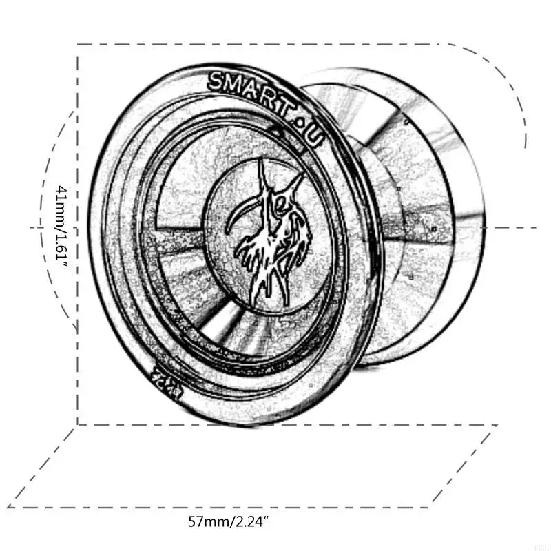 F62d Novelty hochwertiger Metal -Yoyo -Ball für kreative Kindergeschenk -Kinderspielzeug für kreative Kindergeschenke