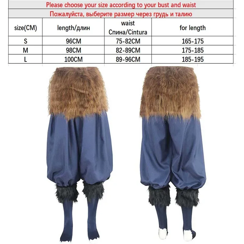 Hashibira Inosuke Pants Fancy Dress Pants Cosplay Costume Outfit Apron Hashibira Inosuke Mask Wig Latex Helmet Cosplay Anime