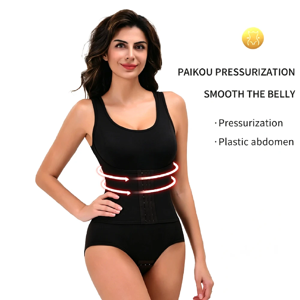 RGGMQQ 1PCS Body Moldeador Reductor para Mujer, Control de Abdomen, Moldeador de Cuerpo Completo, Corsé Entrenador de Cintura, Top sin Mangas
