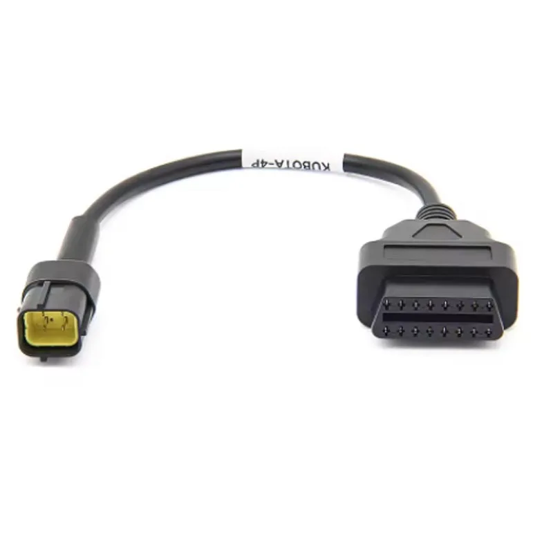 26AWG 4 دبوس كابل التشخيص لكوبوتا Takeuchi Diagmaster وصلة البيانات محول أداة تشخيص البناء قارئ الرمز
