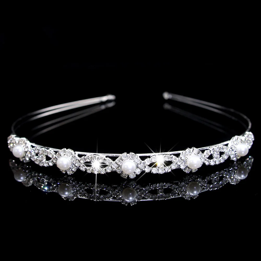 AINAMEISI Bridal Hair Accessories Hair Bands Children\'s Birthday Party Jewelry Accessories Personalized Exquisite Senior Crown