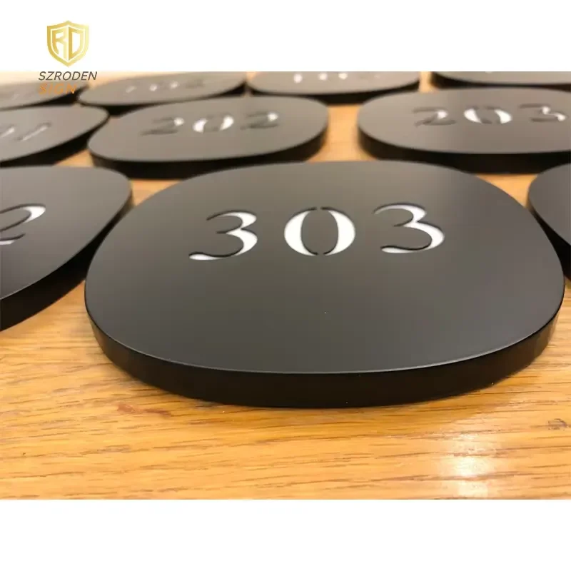 Engraved Slate House Number Custom House Number Plaque Custom Metal Door Sign