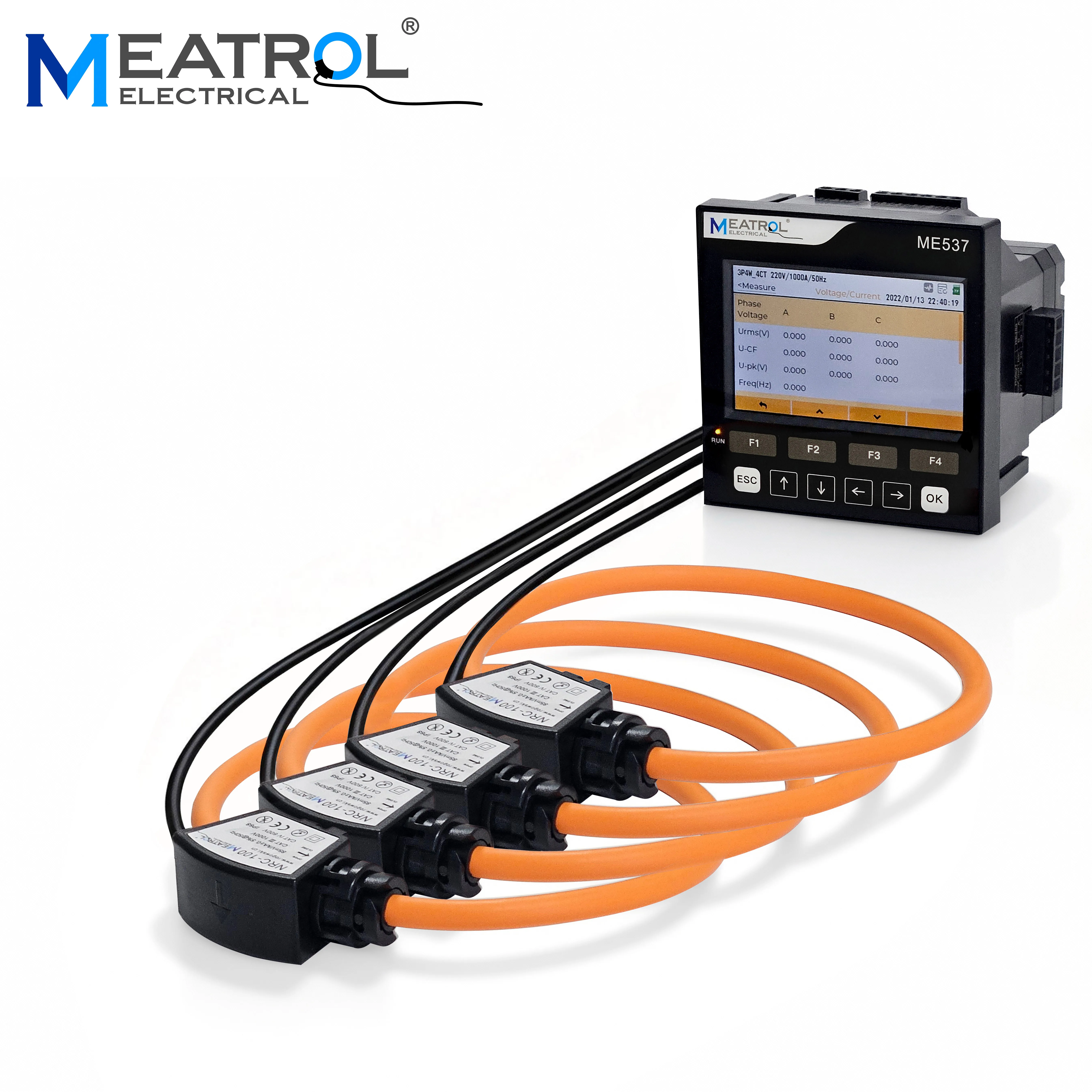 Ethernet Modbus TCP Three Phase Power Quality Analyzer ME537 32GB Data Logger Rogowski Coil Electric Energy AnalyzerAR