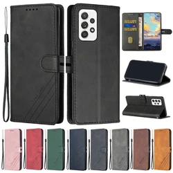 For Samsung Galaxy A23 Case Leather Flip Case on For Funda Samsung A 23 SM-A235F Phone Cases Galaxi A23 5G SM-A236U Wallet Cover