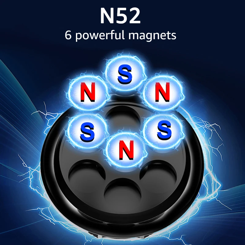 Baza z otworem na kulę 17mm, mocny magnes N52, adapter głowicy do magnetycznego uchwytu samochodowego na telefon, do uchwytów samochodowych na telefon z magnesem, uchwytów GPS. — zdjęcie produktu 2