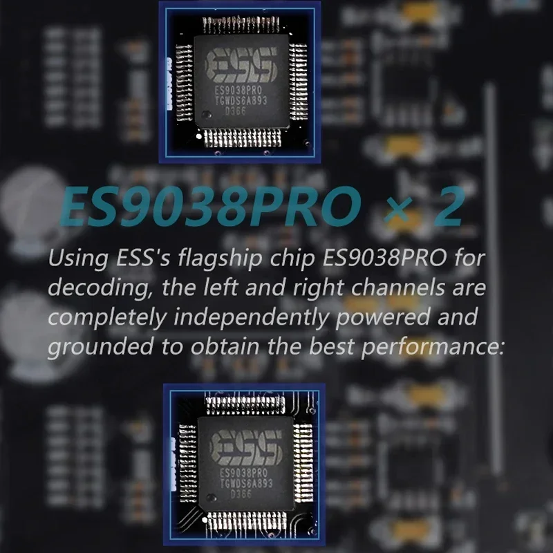 Flagship Digital Áudio Decodificador ES9038PRO Dual Core Febre HIFI DAC Lossless Decodificação DSD512 384KHz Bluetooth 5,1 IIS Interface