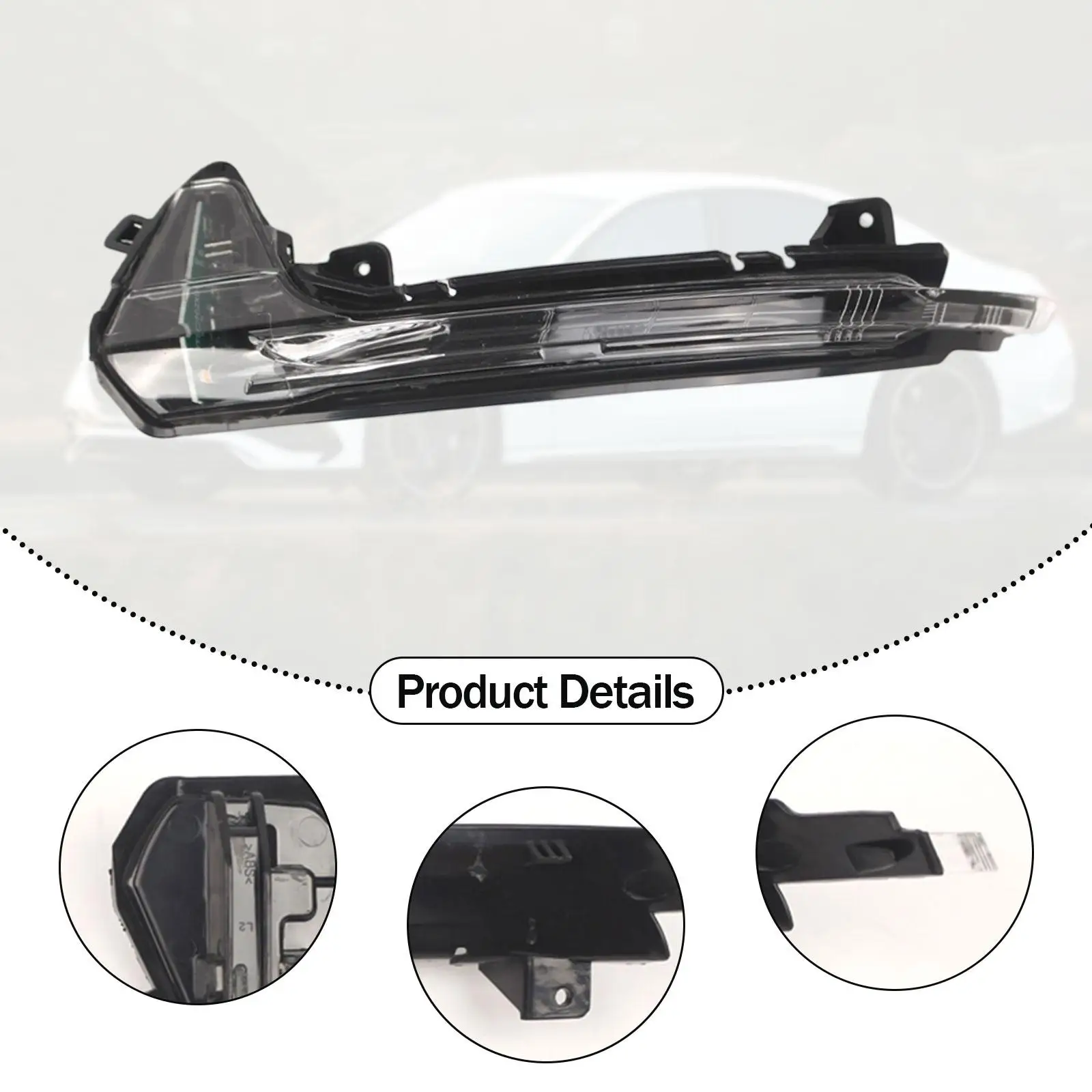 Car Rearview Mirror Turn Signal Light 4G5949101A 4G5949101B Easy to Install Direct Replaces for Audi A6 4G RS6 C7 2012-2018