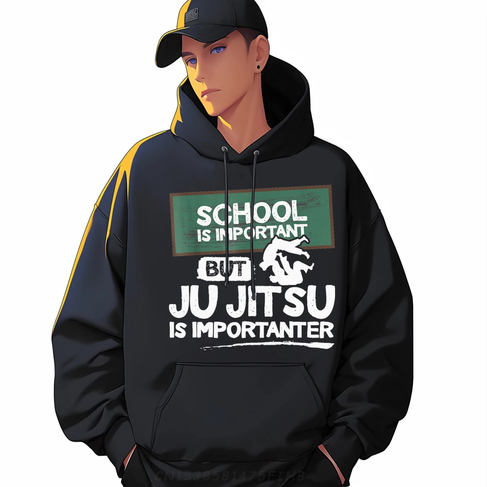 School Is Important But Ju Summer Sweatshirt Discount Long Sleeve Mans Hoodies Slogan Valentine Day Hoodies Round Neck