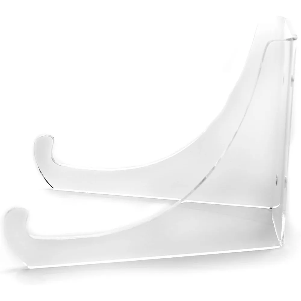 Soporte de exhibición de caballete de acrílico transparente de 4,5" para platos y cuencos de 5" - 8", cantidad: 1