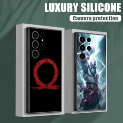 Game God Of W-War Phone Case For Samsung S25,S24,S21,S22,S23,S30,Ultra,S20,Plus,Fe,Lite,Note,10 Black Soft Shell
