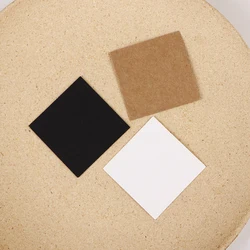 50 Pcs 5x5cm Blank Necklace Earrings Jewelry Display Paper Card Label With Or Without Bags Wholesale Packaging Customize Service