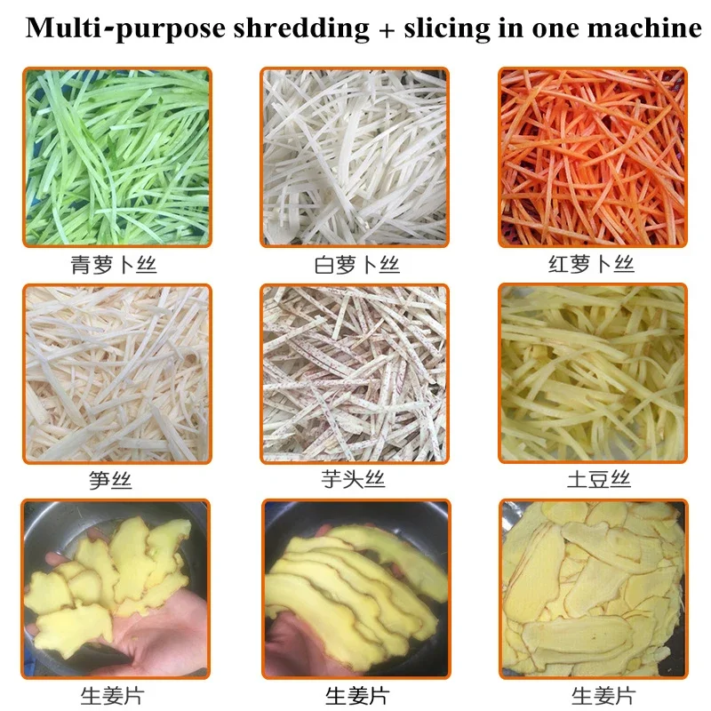 Trituradora multifuncional de frutas, alimentos, verduras, patatas, zanahorias, jengibre, trituradora, cortadora de verduras