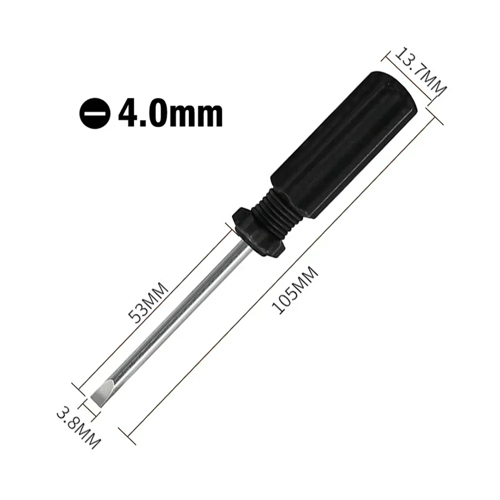 1Pc Small Mini Screwdriver Repair Tool 105mm/95mm Length Slotted Cross Screwdrivers 3mm/4mm 45#steel Mini Screwdriver