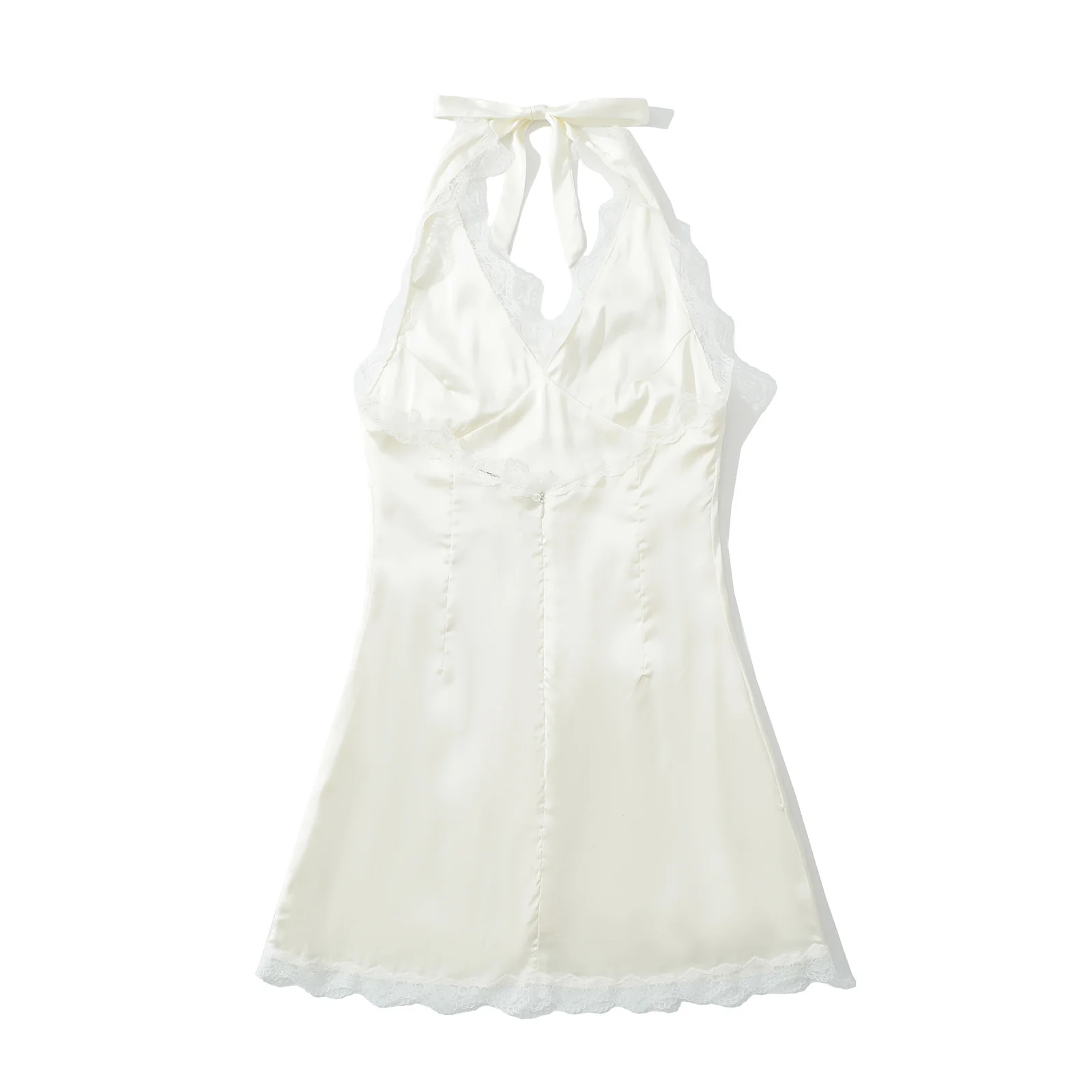 مثير العميق الخامس الرقم الدانتيل البولكا نقطة الساتان معلقة Ne الدكتور ألف خط تنورة الصيف Vaion بال المرأة الدكتور #4