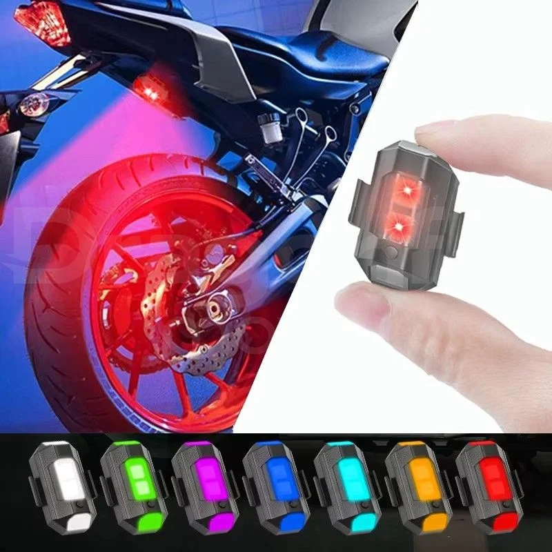 

Мотоциклетный светильник для дрона, стробоскоп, 7-цветный мини-USB светодиодный светильник для предотвращения столкновений, велосипед, самолет, ночной летающий мигающий предупредительный сигнал