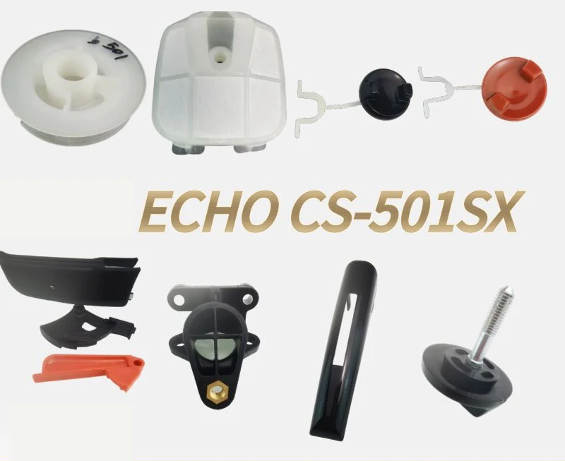 CS 501SX Air Filter Screw Throttle Trigger Level Rear Handle Cover Oil Fuel Tank Cap Rope Wheel Carburetor Seat Echo Chain Saw