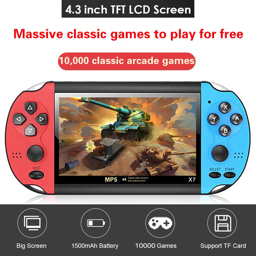 Gaming Console X7 - Gaming Portable Handheld Retro Video Game