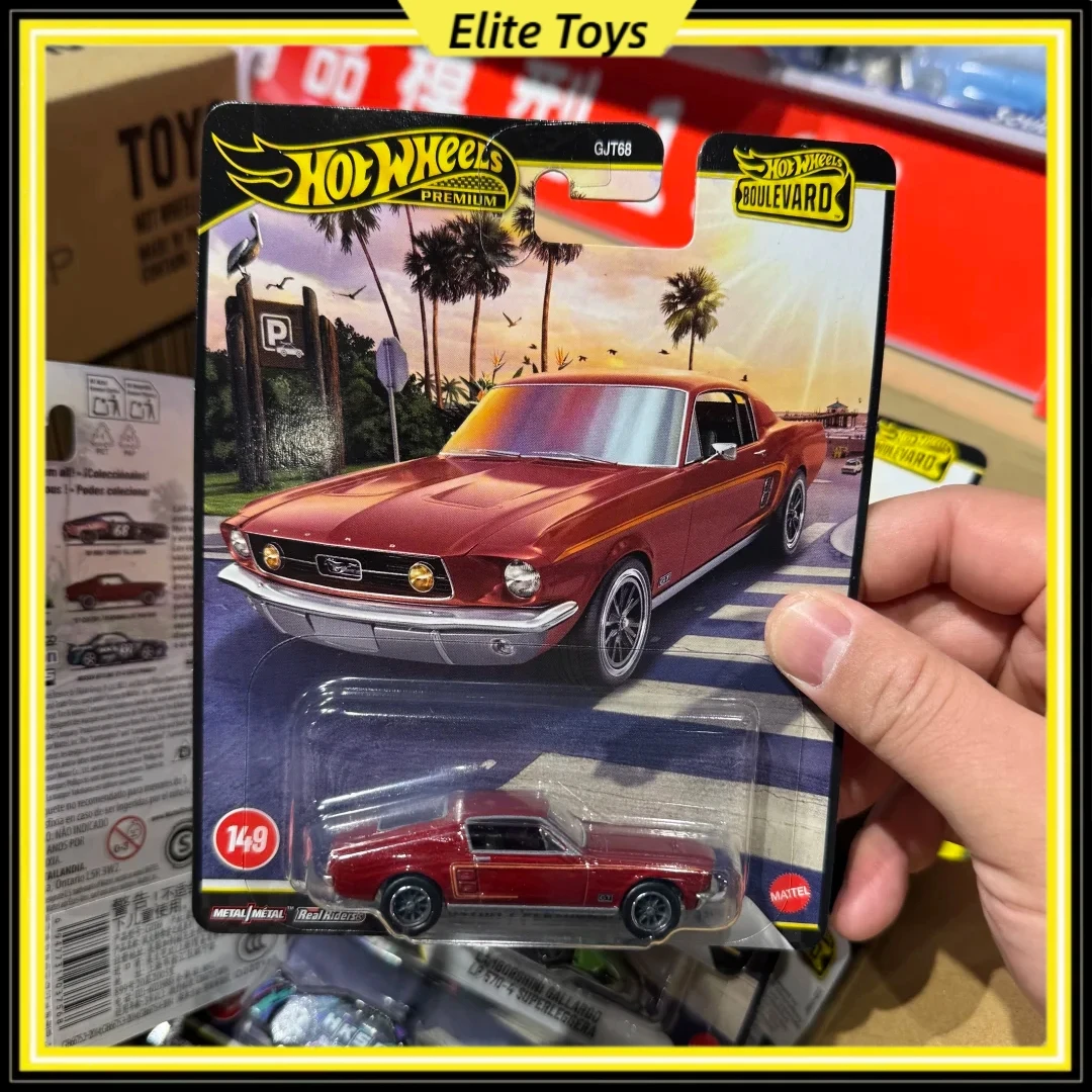 

Коллекционная модель автомобиля Hot Wheels Premium New Boulevard '67 CUSTOM / PERSONALIZED MUSTANG, масштаб 1:64, литая под давлением, подарок для коллекционеров