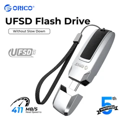 ORICO-unidad Flash USB de cuero y Metal, pendrive con forma de coche, 411 MB/S, 512GB, 256GB, 128GB, 64GB, UFSD