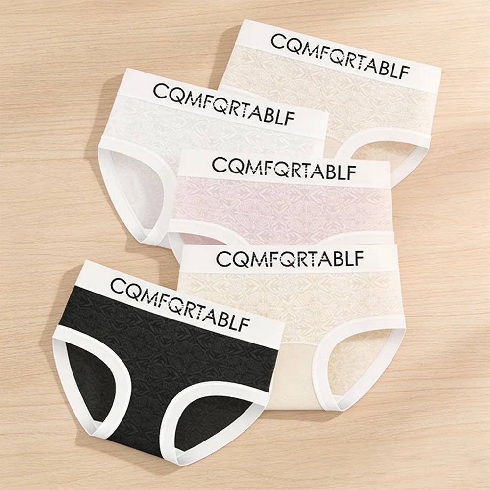 

Комплект из 3 бесшовных женских трусиков из ледяного шелка 7А, с удлиненным кроем, антибактериальные, дышащие, сексуальные, со средней посадкой